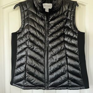 Calvin Klein Women's Shiny Black Puffer Vest